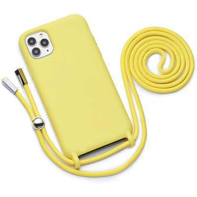 Fundas silicona iPhone 12 12 mini 12 Pro 12 Pro Max cordón cuerda colgante
